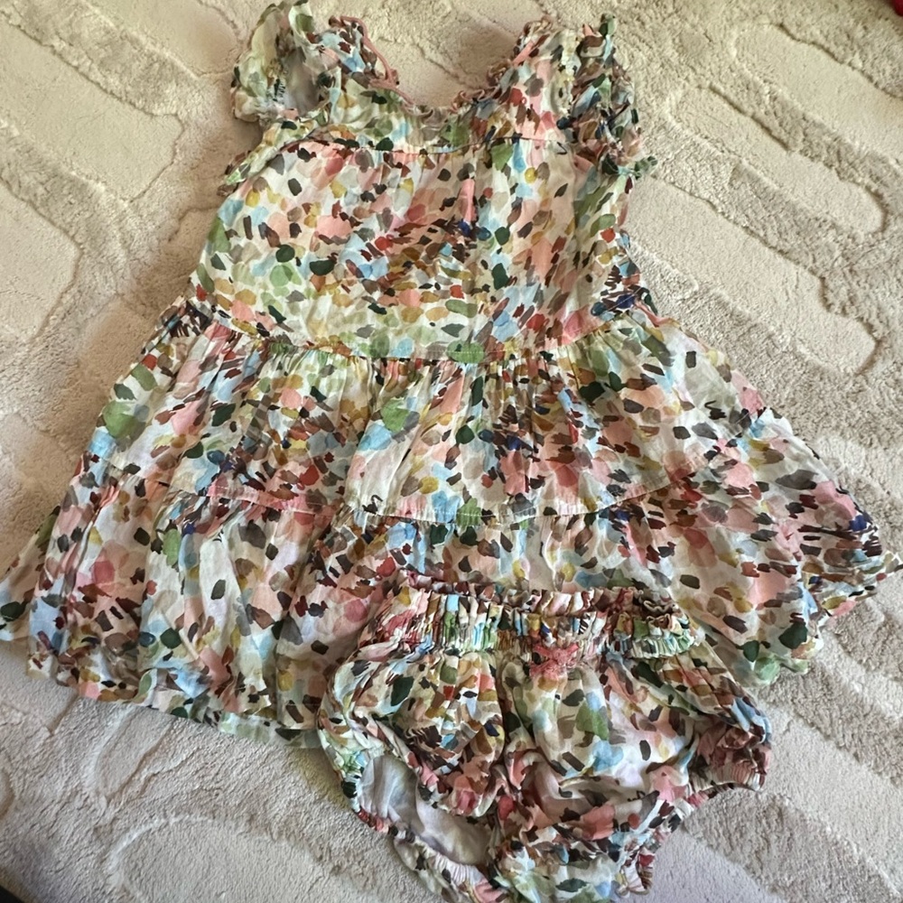 Pink Chicken Multicolor Dress Set